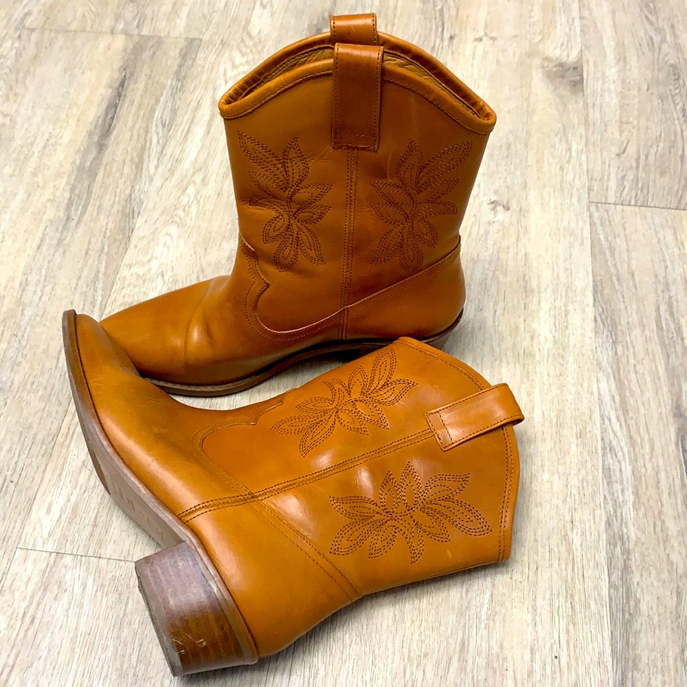 Sezane cowboy booties